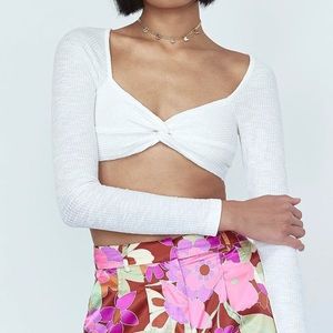 Princess Polly Gracia Long Sleeve Top White